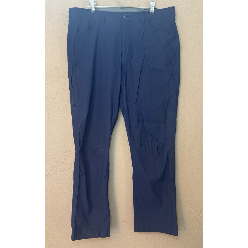 Eddie Bauer Mens Tech Pants‎ Straight Leg Sz 38x30 Navy Blue. Business Casual